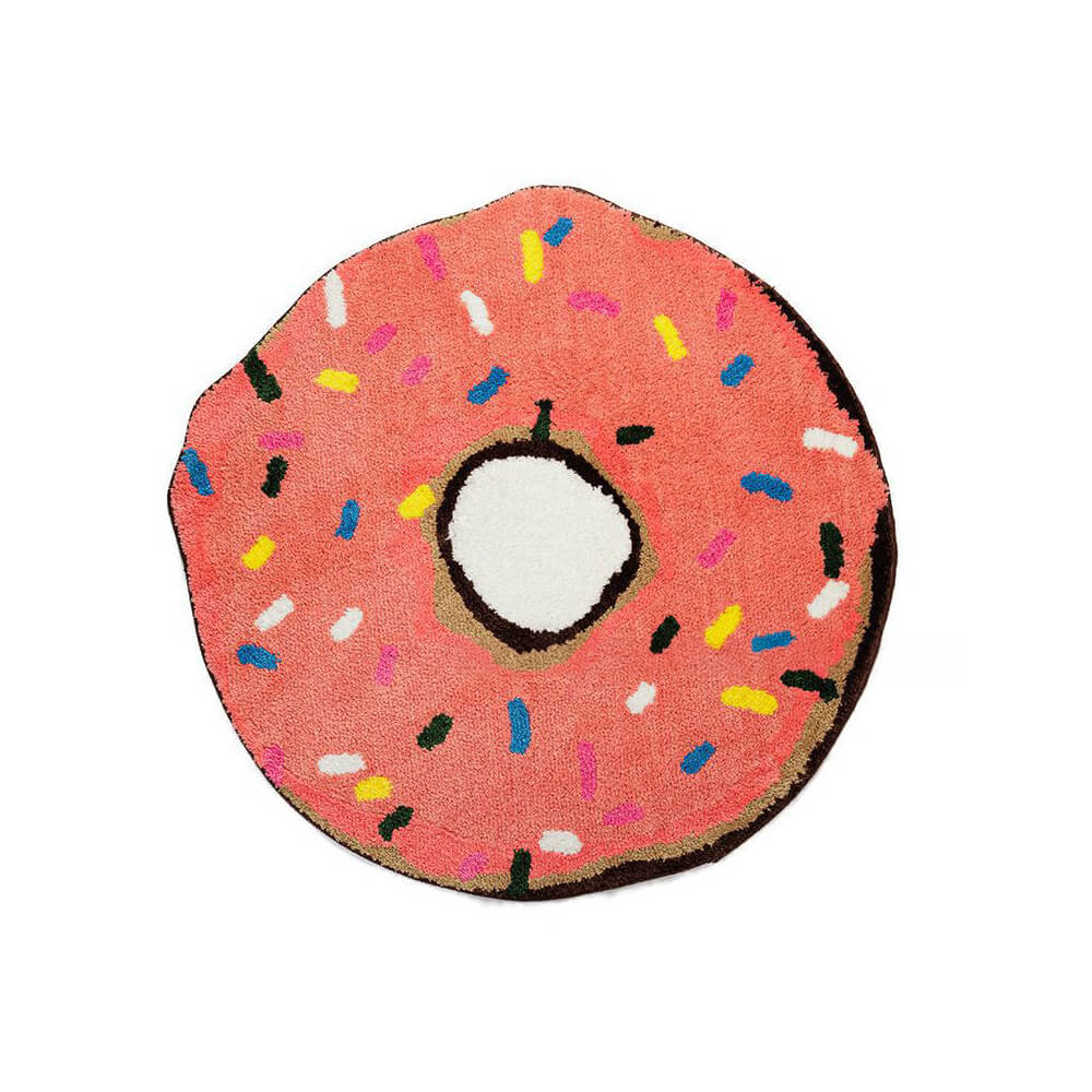 Donut Flocked Non-Slip Living Room Decorative Carpet