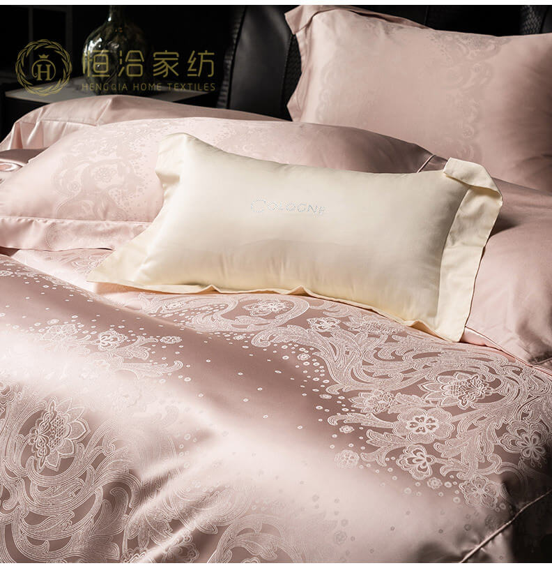 Elegant Luxury Silky High-Density Tencel Cotton Bed Sheet Set