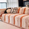 Fashion Striped Chenille Scratch-Resistant Sofa Protection Couch Cover
