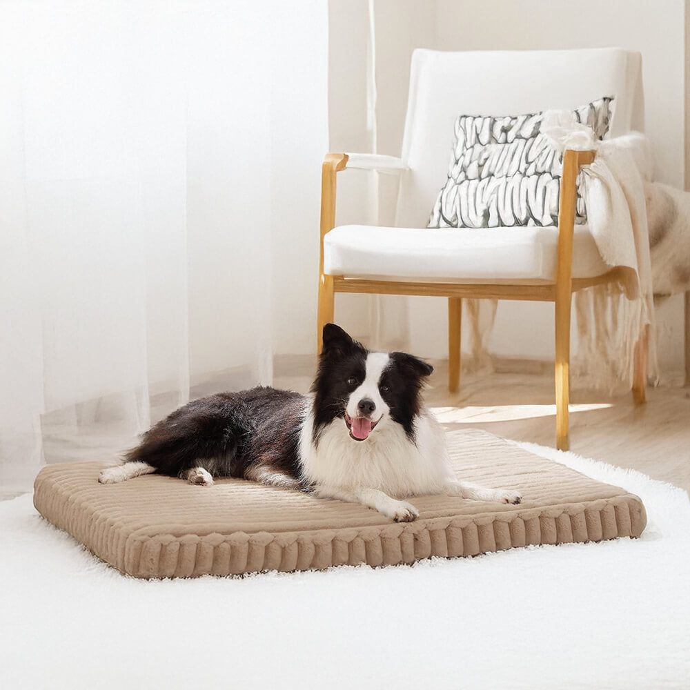 Faux Rabbit Fur Warm Washable Orthopedic Dog & Cat Bed