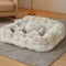 Faux Rabbit Velvet Fluffy Soft Dog And Cat Sofa Bed