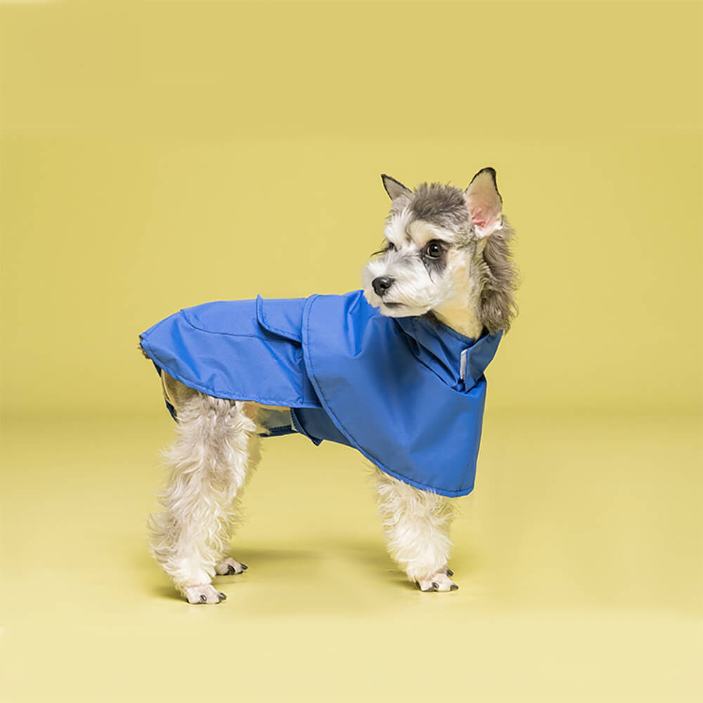 Poncho imperméable léger à capuche pour chien inspiré de la grenouille