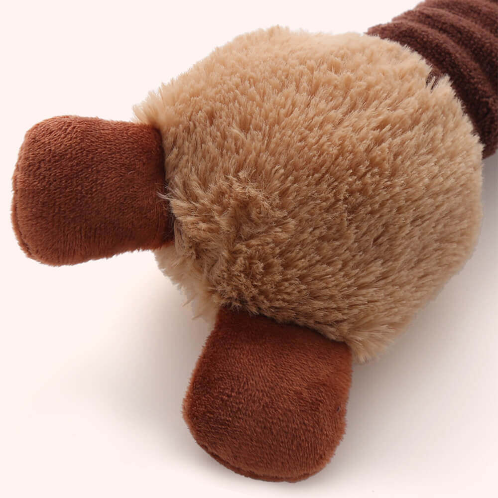 Juguete interactivo para masticar, juguete para perros de peluche con cuello largo, Animal