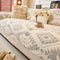 Modern Geometric Thick Plush Anti-Scratch Non-Slip Couch Cover