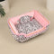 Pink Leopard Print Removable And Washable All-Season Princess Pet Bed