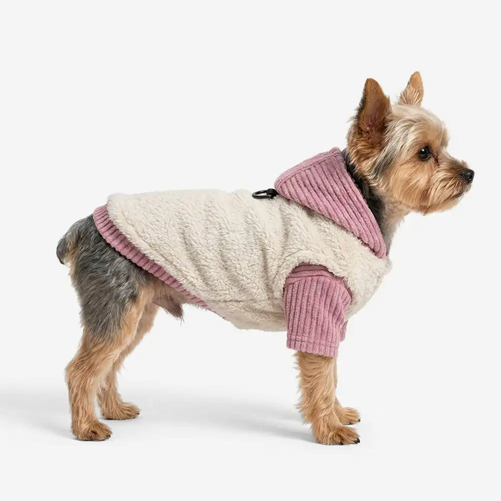 Plush Coat & Matching Turtleneck Sweater Two-Piece Dog Outfit Set