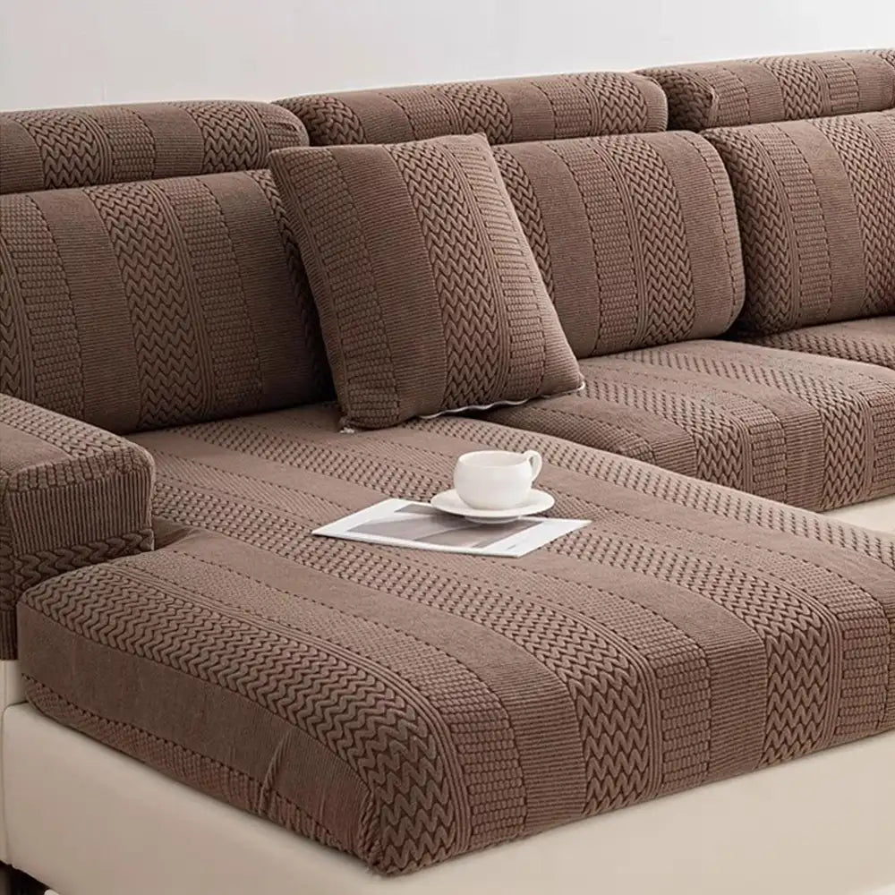 Polar Fleece Soft Antistatic Protection Sofa Stretch Full Wrap Couch Cover