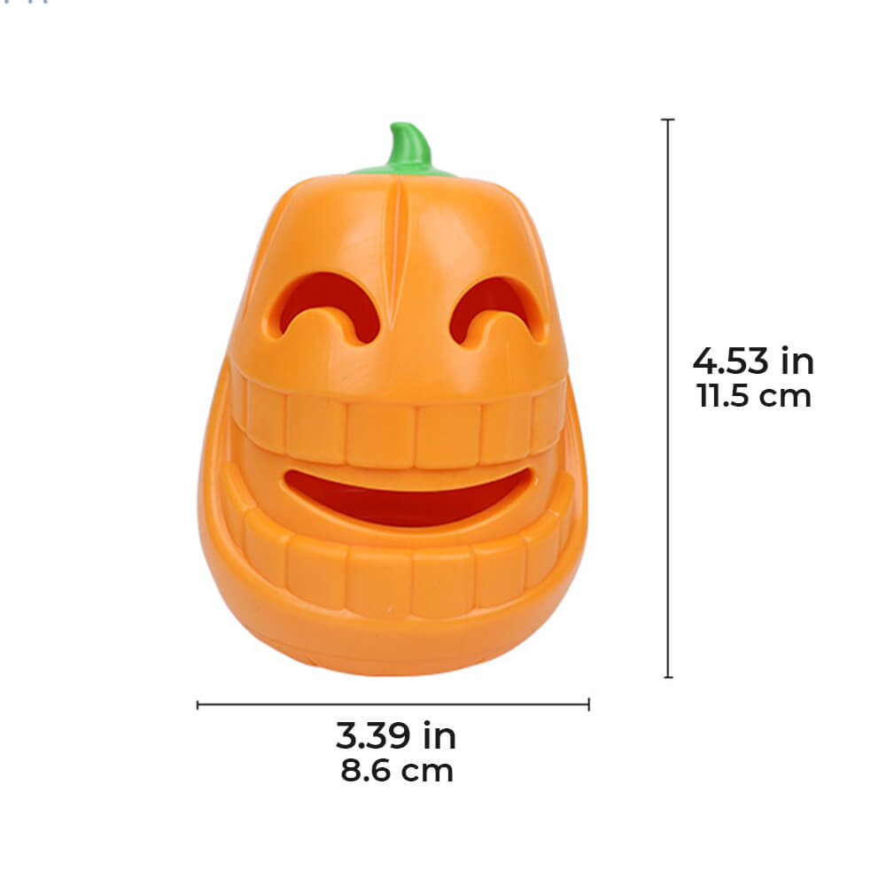 Juguete dispensador de golosinas para perros de calabaza, juguete interactivo para masticar