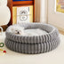 Round Plush Comfort Dog Bed With Raised Sides - Cuddling Bed