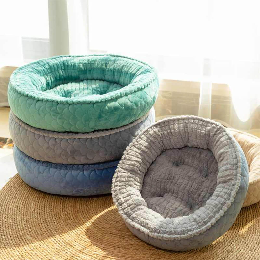 Round Warm Snuggle Nest Orthopedic Support Dog & Cat Bed