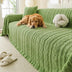 Simple Thickened Soft Fleece Fabric Sofa Protection Couch Cover