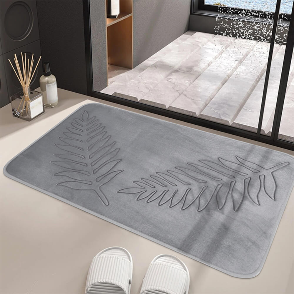 Soft Flannel Cozy Non-Slip Water-Absorbent Decorative Home Rug