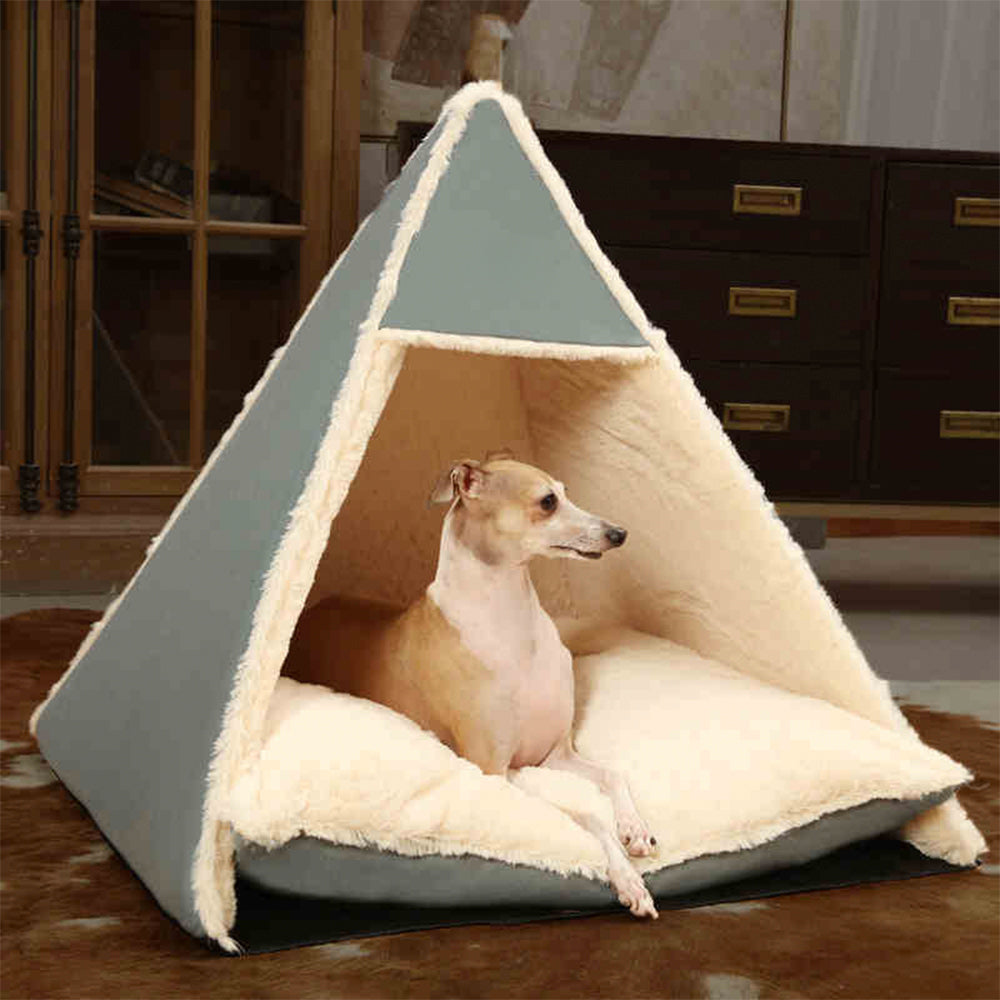 Triangle Large Space Warm Skin-Friendly Camping Dog & Cat Tent Bed