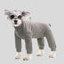 Warm Soft Fleece High-Neck Four-Legged Dog Jumpsuit with Adjustable Waist