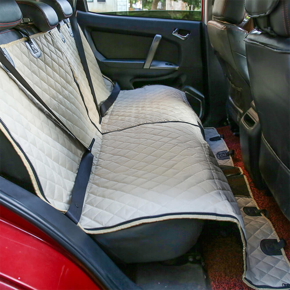 Cubierta de asiento para perros de automóvil múltiple impermeable: protector de asiento trasero convertible para mascotas