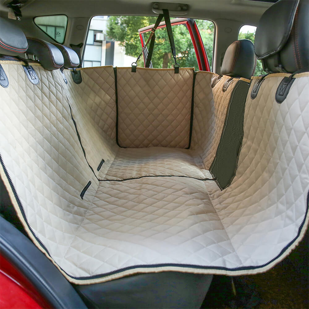 Cubierta de asiento para perros de automóvil múltiple impermeable: protector de asiento trasero convertible para mascotas