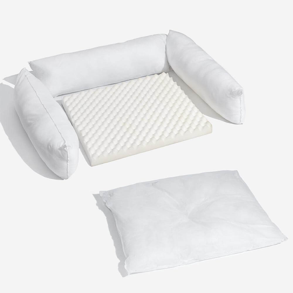 Canapé-lit orthopédique pour chien à double couche en flanelle de luxe