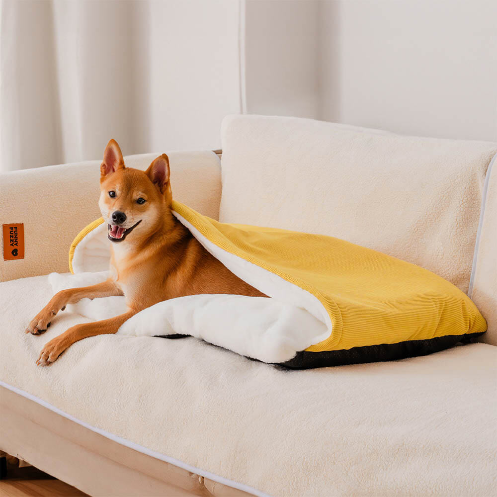 Sac de couchage pour chiot extrêmement doux et pelucheux, lit pour chien