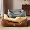 Luxury Faux Leather Waterproof Removable Dog Sofa Bed