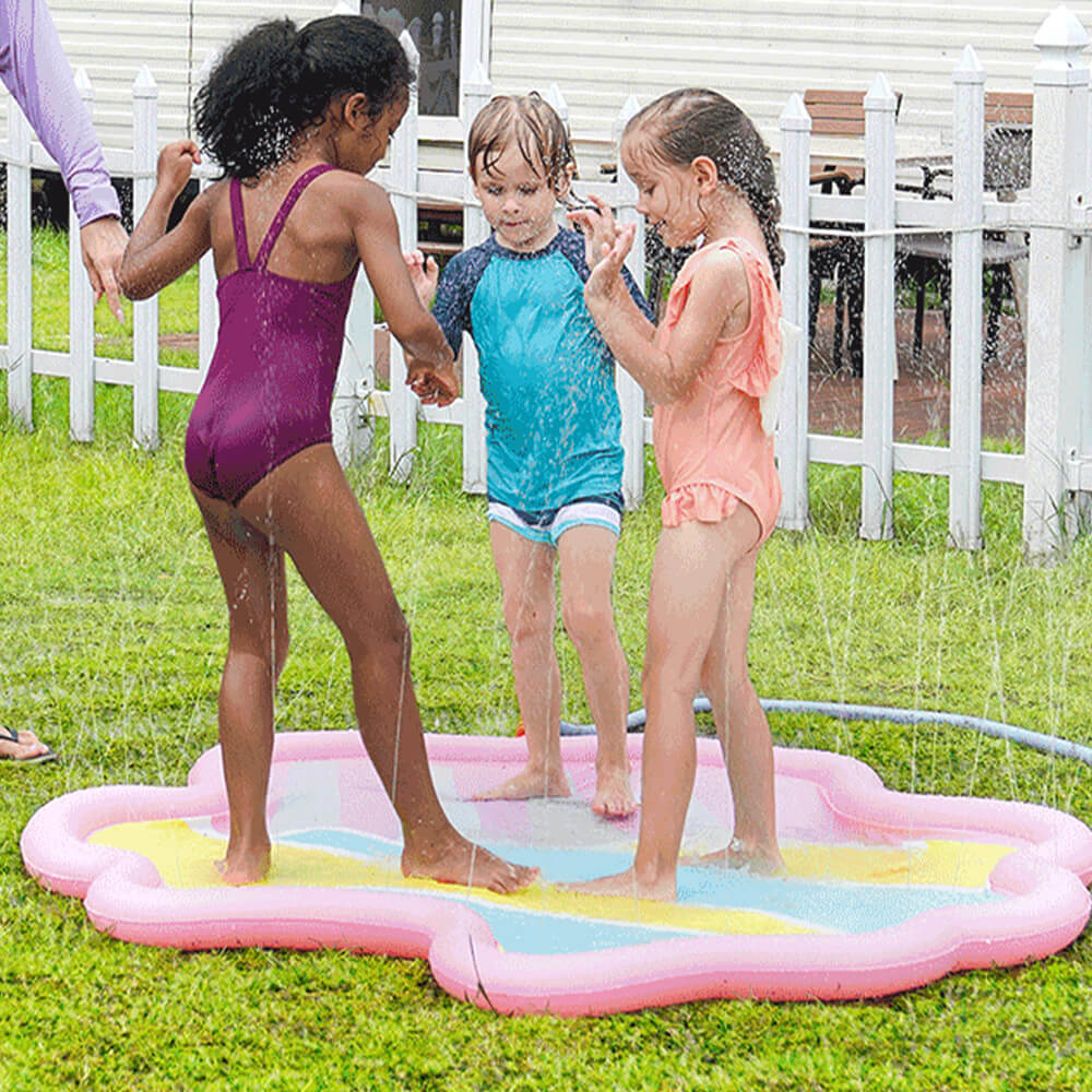 Alfombra de juego para niños con helado, almohadilla rociadora para perros