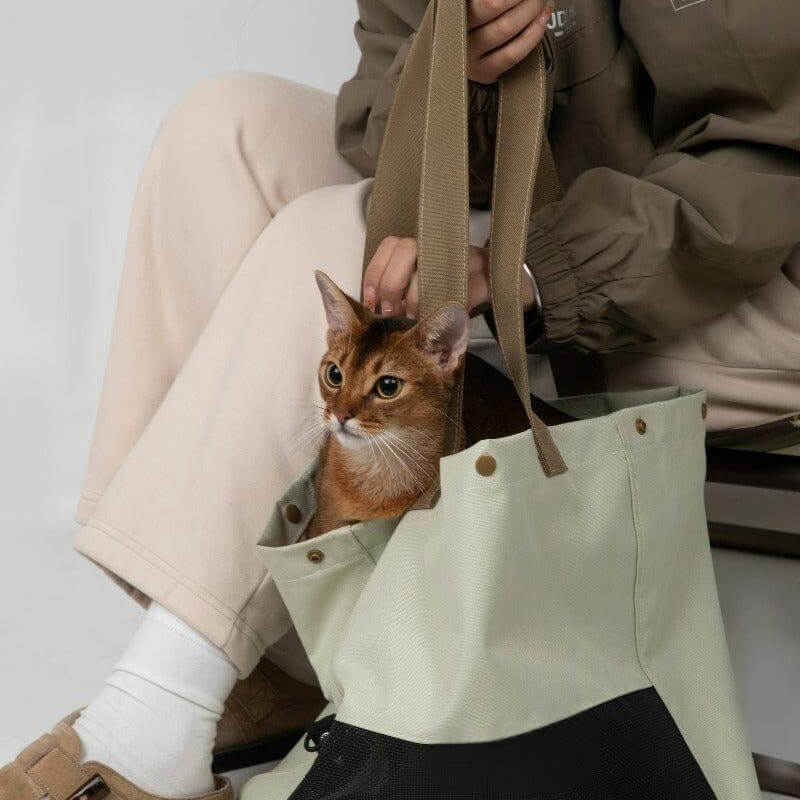 Sac de transport léger pour animaux de compagnie, sac respirant et Portable à bandoulière unique pour chat