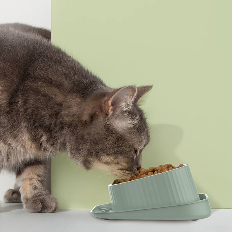 Auslaufsicherer Futternapf mit Nackenschutz für Haustiere