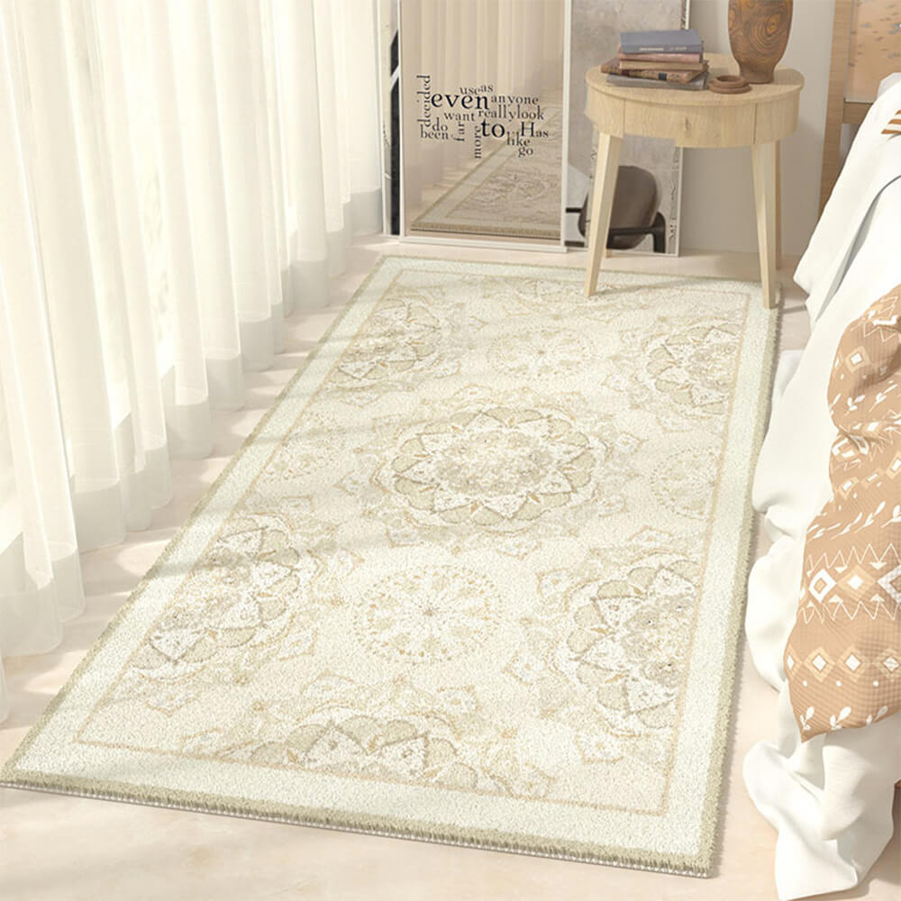 Persian Style Faux Cashmere Soft Non-Slip Home Area Rug