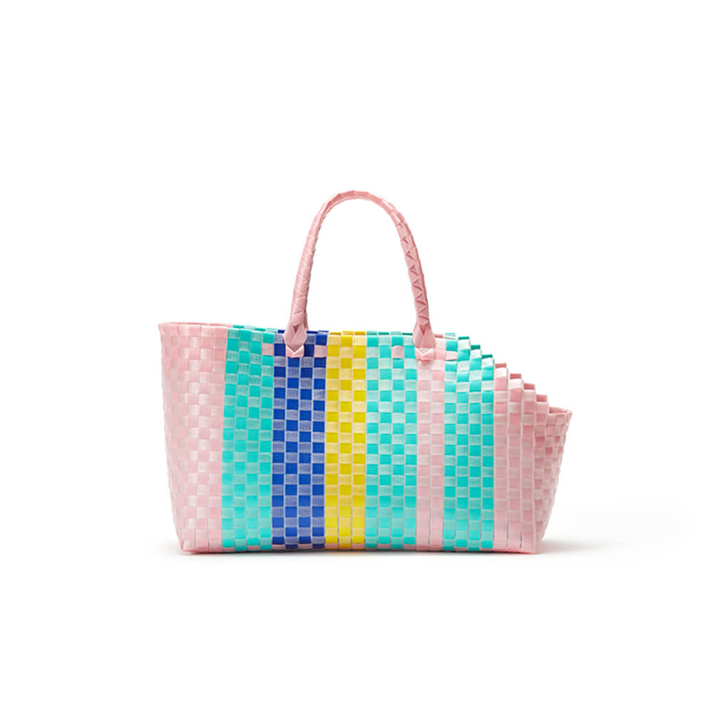 Vibrant Hand-Woven Pet Travel Bag – Perfect for Stylish Pet Outings