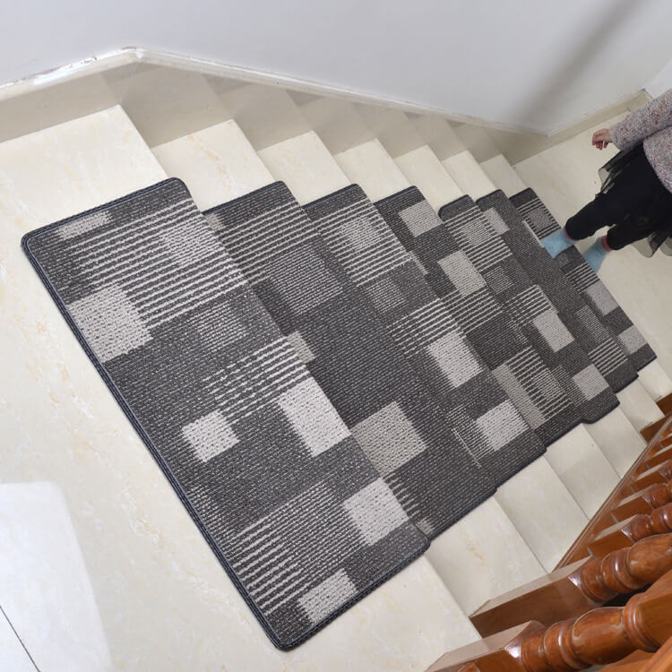 Silent Polypropylene Non-Slip Stair Treads with Self-Adhesive Backing