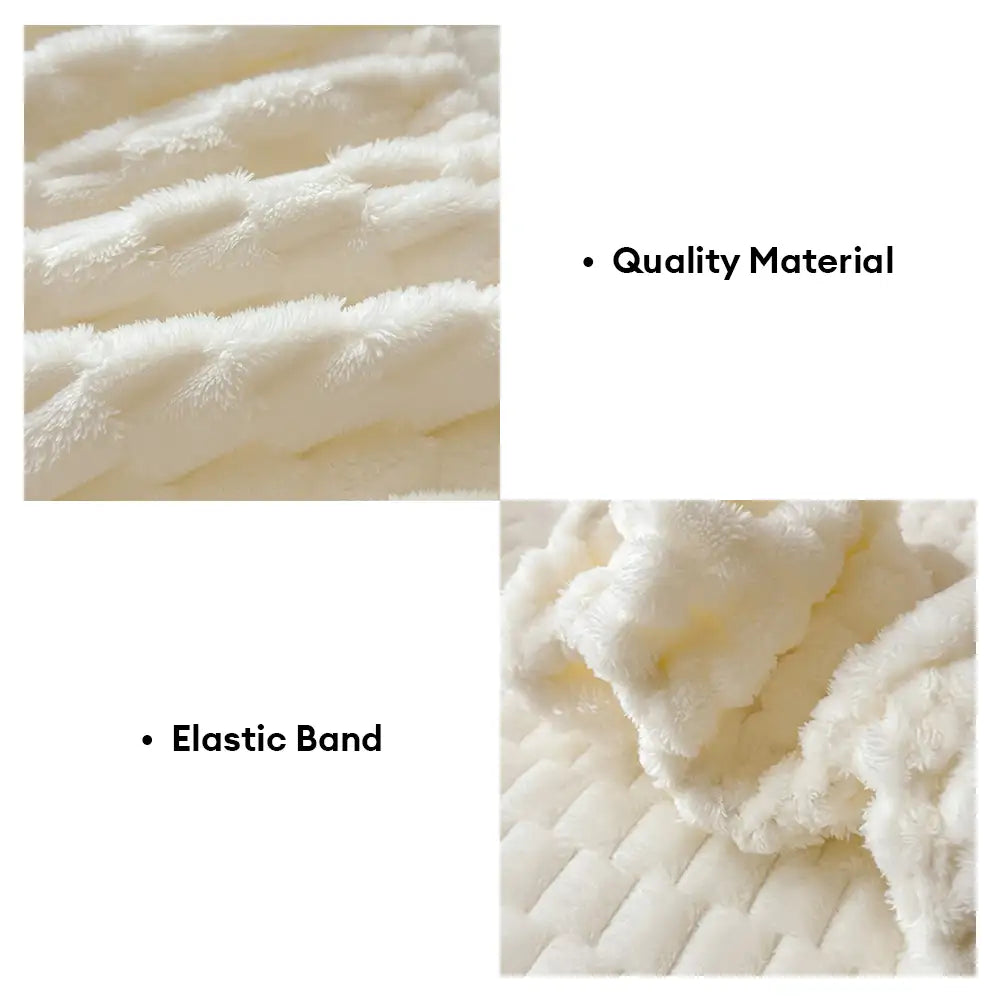 Housse de matelas drap-housse en velours de lait chaud gaufré de style baroque