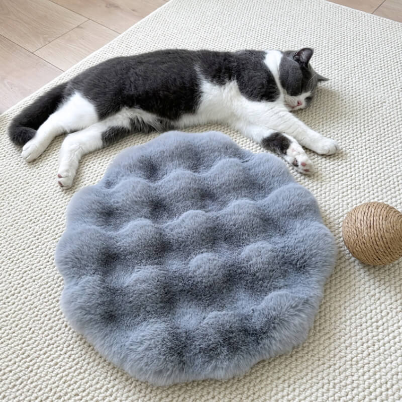 Soft Plush Warm Pet Sleeping Pad Round Dog Mat