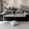 Thickened Short Plush Leaf Pattern Scratch Resistant Non-Slip Couch Cover