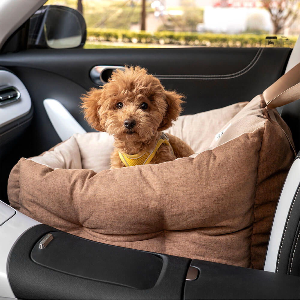 Cama para asiento de coche para perros elevada y gruesa impermeable con protección de viaje