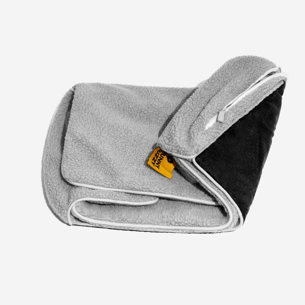 Tapa de la cama - Camino de doble capa de cordero a rayas de rayas de moda