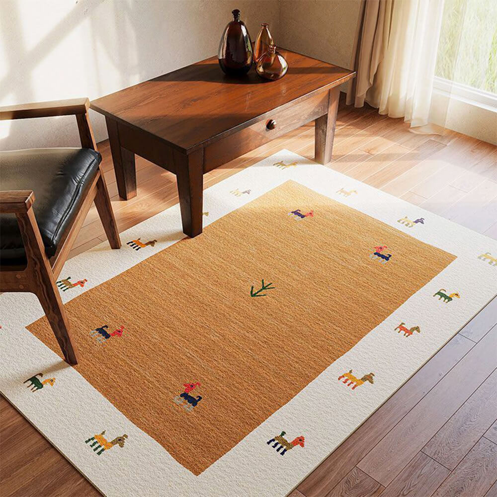 Vintage-Inspired Home Decor Non-Slip Rug