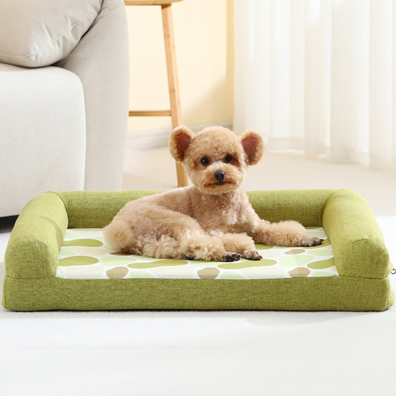 Support complet, traversin orthopédique confortable pour chien et chat, canapé-lit, cadeaux de luxe pour chiens
