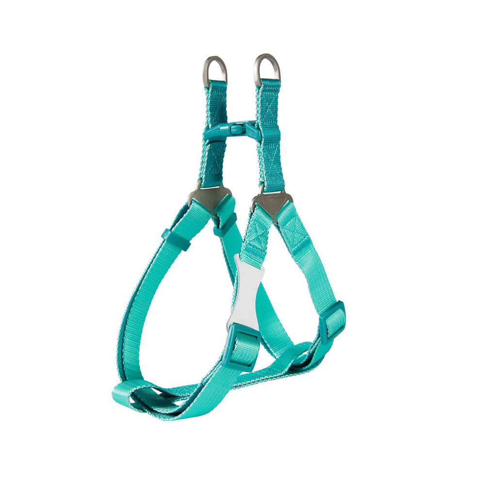 Trendy Color-Block Adjustable Ergonomic Dog Harness And Leash