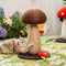 Handcrafted Mushroom-Shaped Natural Sisal Scratching Post for Large Cats