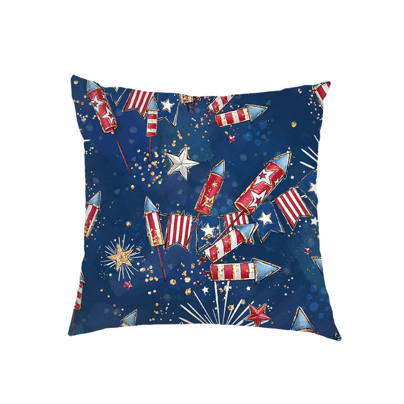 American Flag Decor Stars and Stripes Sofa Pillow