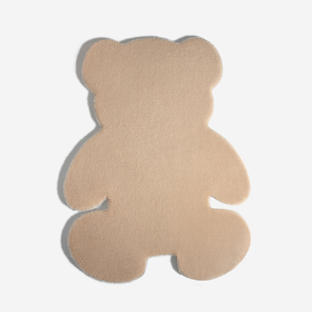 Teddy Bear Shaped Fluffy Large Pet Mat